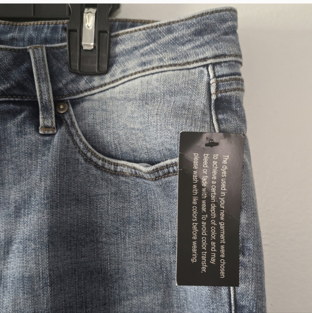 Candace Cameron Bure Deconstructed Flare Jeans 14P NWT Distressed Denim Petite - Picture 2 of 5
